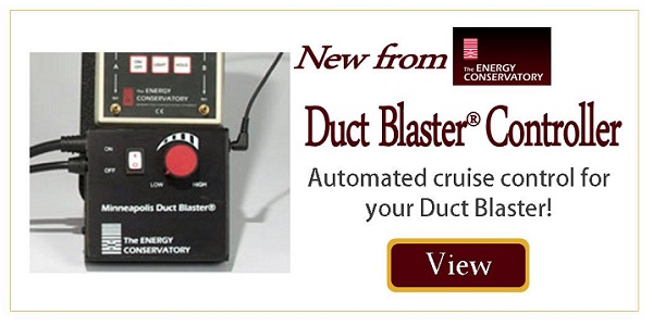 NEW Duct Blaster Controller from TEC!